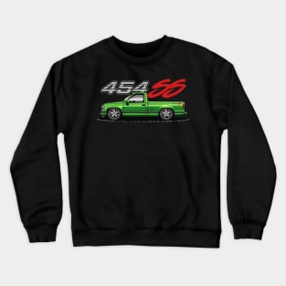 Chevy 454 SS Pickup Truck (Apple Green) Crewneck Sweatshirt